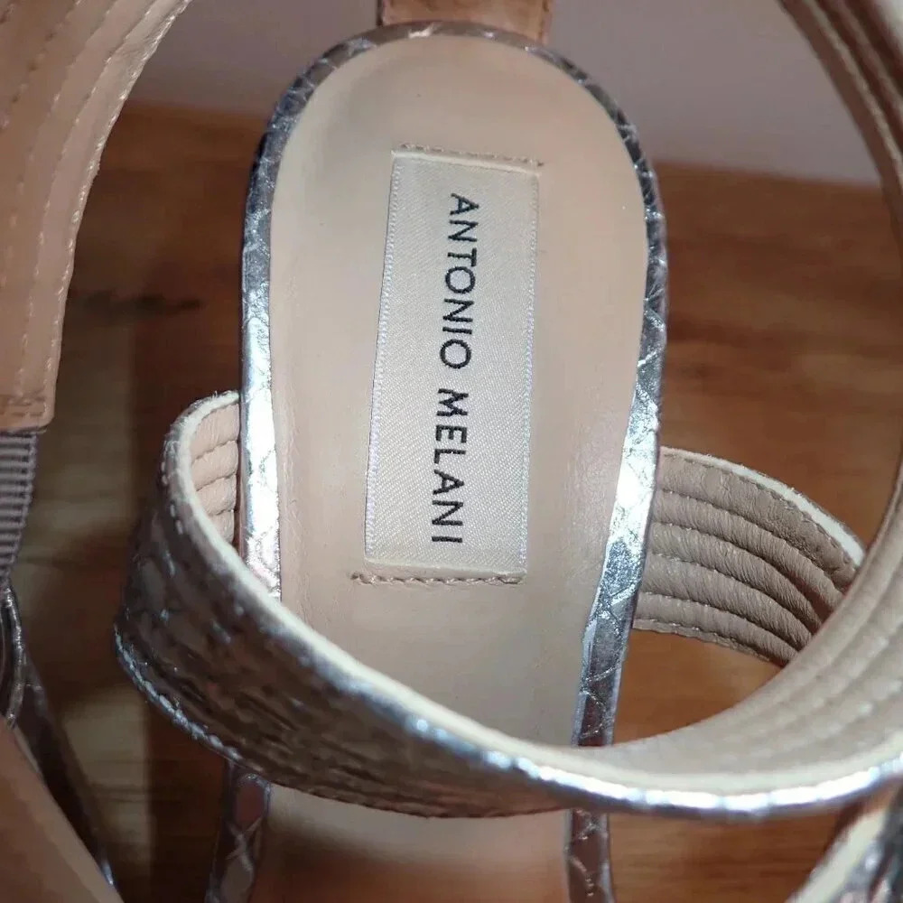 BRAND NEW Antonio Melani snakeskin heels size 8.5 - Picture 7 of 7